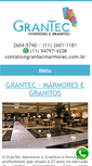 Mobile Screenshot of grantecmarmores.com.br